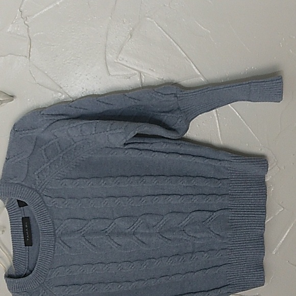 Tahari Cable‎ Knit Sweater Women's Size XS Balloon Sleeve Extra Long Cuff - Picture 3 of 7